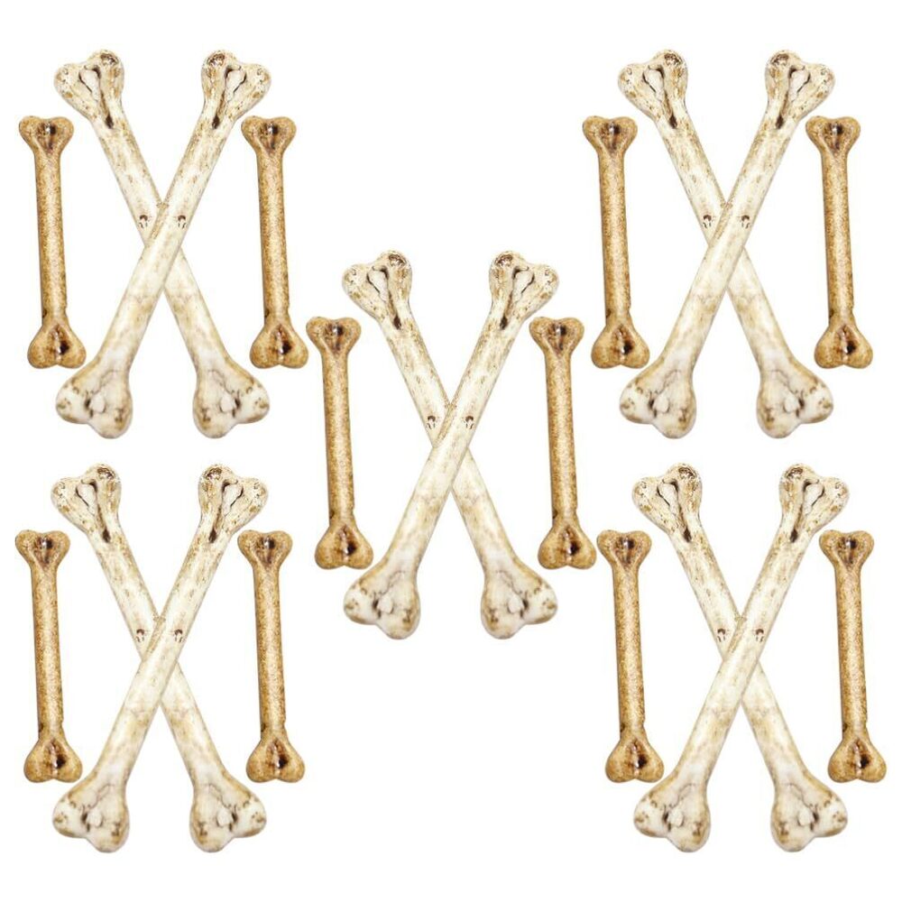 4558 Simulated Bone Decorations - 20 Pack Cute DIY Halloween Charms